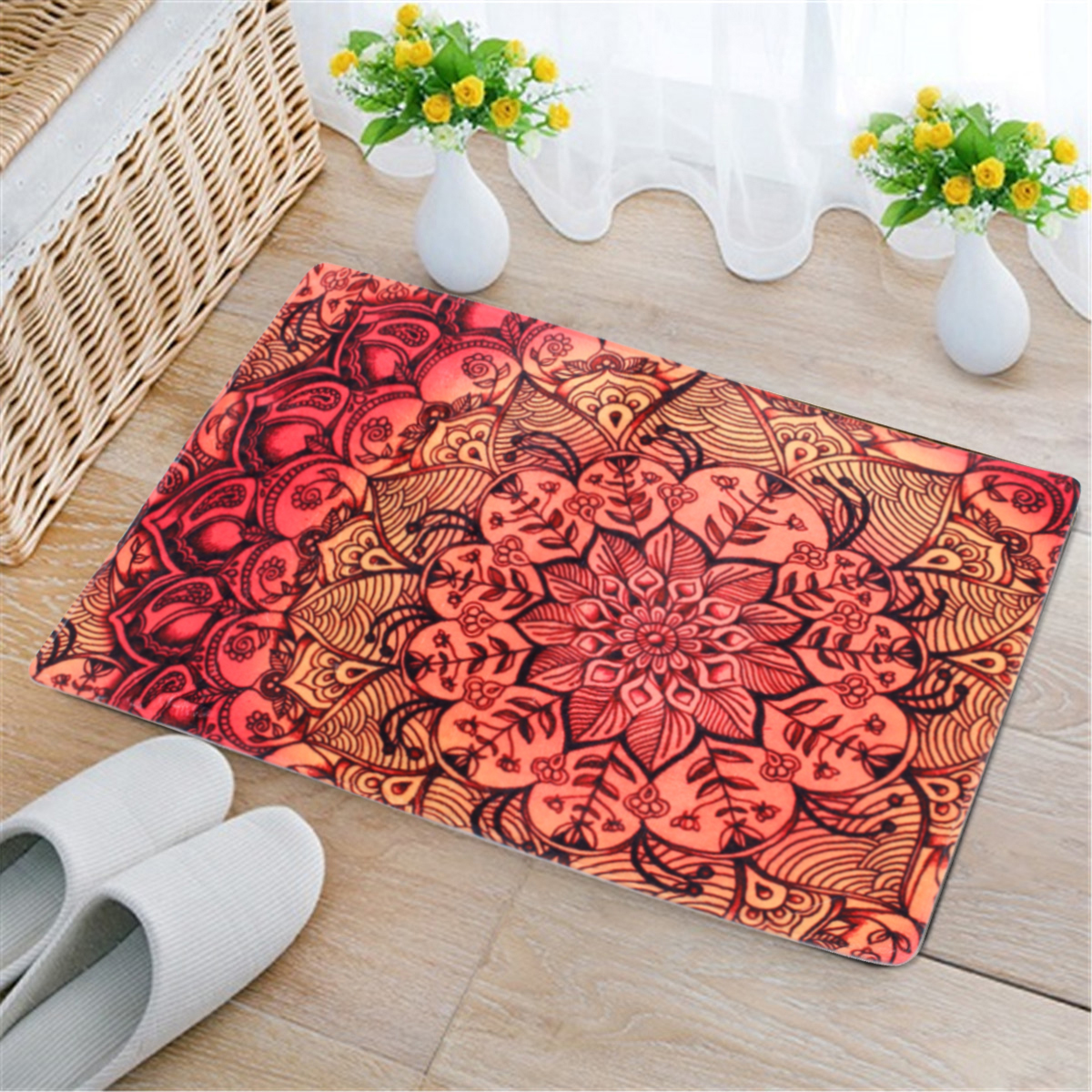 20 x 31.5 inches Floral Gradient Texture Bath Rugs Flower Ombre Blue Sponge Doormat Absorbent Non Slip Backing Durable Soft Flannel Mat Memory Foam Mats Carpet for Bathroom Kitchen 20 x 31.5 inches Floral Gradient Texture Bath Rugs Flower Ombre Blue Sponge Doormat Absorbent Non Slip Backing Durable Soft Flannel Mat Memory Foam Mats Carpet for Bathroom Kitchen